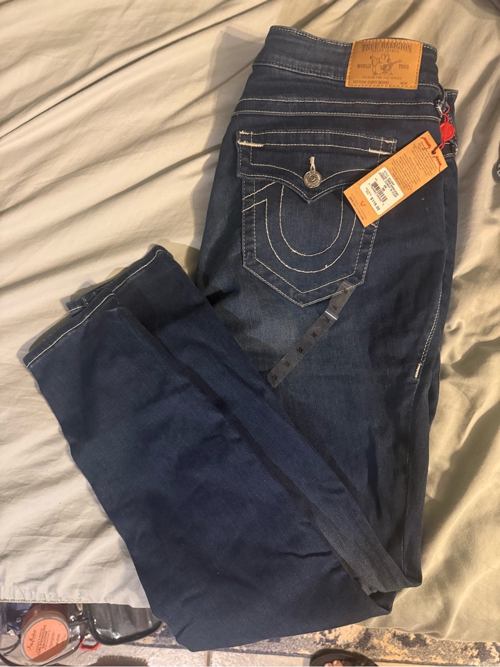 True Religion Women's Skinny Jeans in Dark Indigo